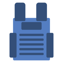Chaleco policía plano Diseño PNG