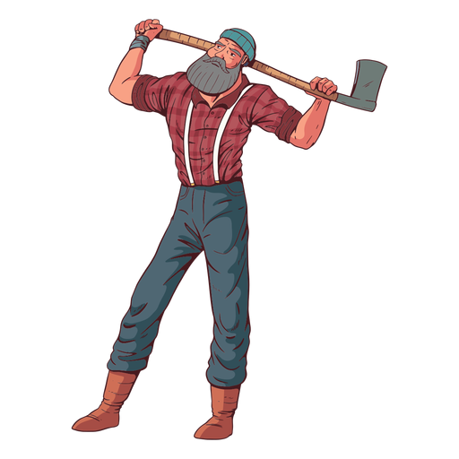 Standing Lumberjack Character Transparent Png Svg Vec - vrogue.co