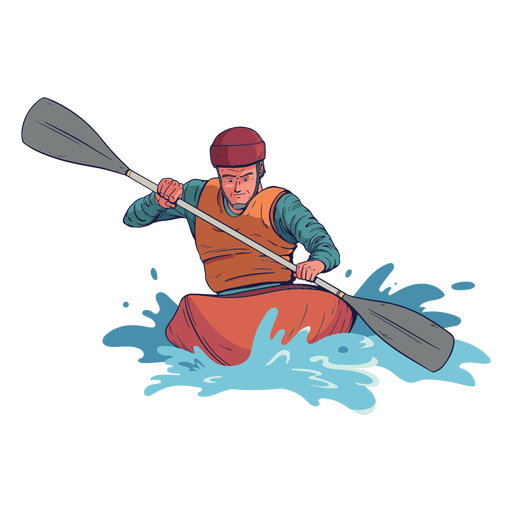 Rafting-Charakter PNG-Design