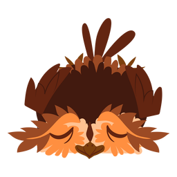Ilustração de coruja relaxada Desenho PNG