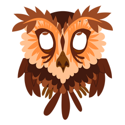 Ilustración de búho de ojos rojos Diseño PNG