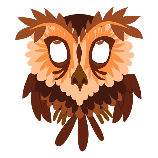 Roll eyes owl illustration PNG Design