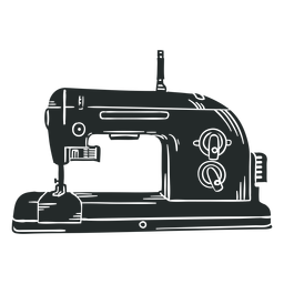 Maquina de costura preta Transparent PNG