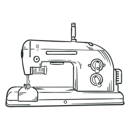 Sewing machine hand drawn PNG Design