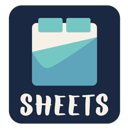 Sheets label flat PNG Design