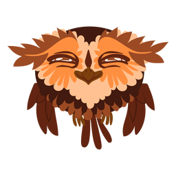 Smiling owl illustration PNG Design