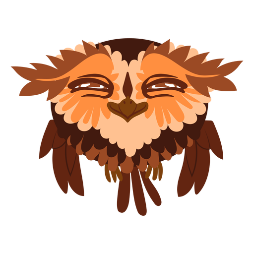 Smiling owl illustration PNG Design