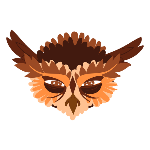Suspicious owl illustration