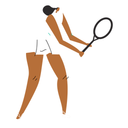 Charakter der Tennisspielerin PNG-Design