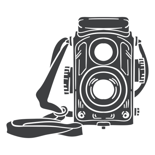 Vintage Filmkamera schwarz PNG-Design