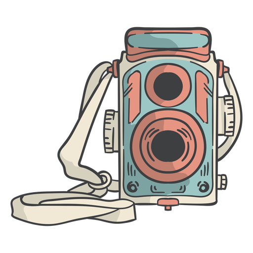 Vintage Filmkamera handgezeichnet PNG-Design