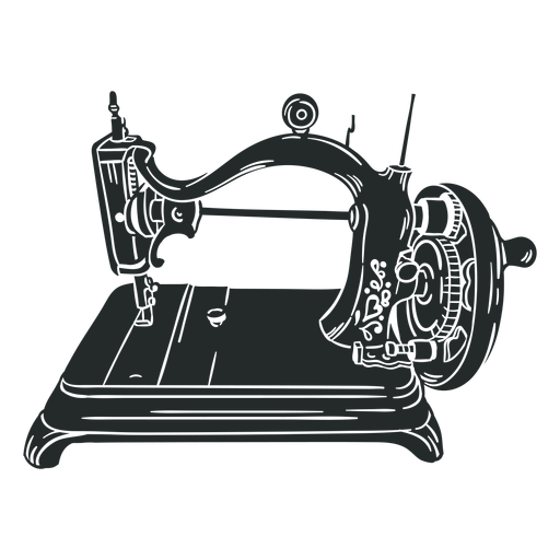 Download Vintage Sewing Machine Black Transparent Png Svg Vector File