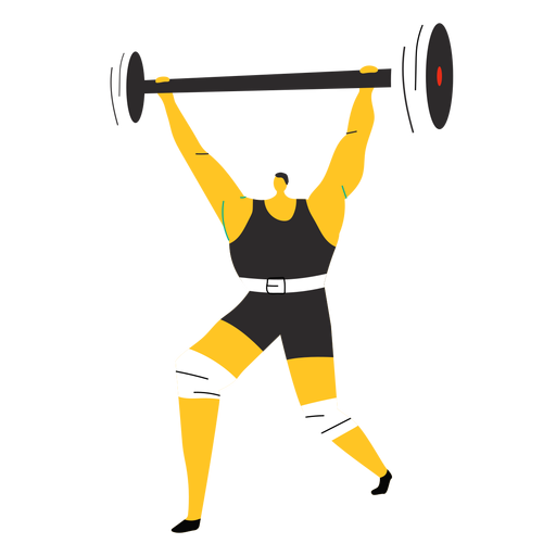 Weightlifter character PNG Design