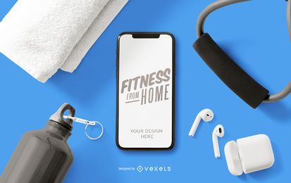 Fitness von zu Hause Telefon Modell