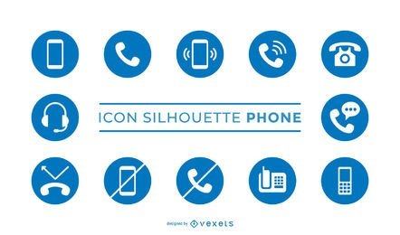 Phone Silhouette Icon Pack