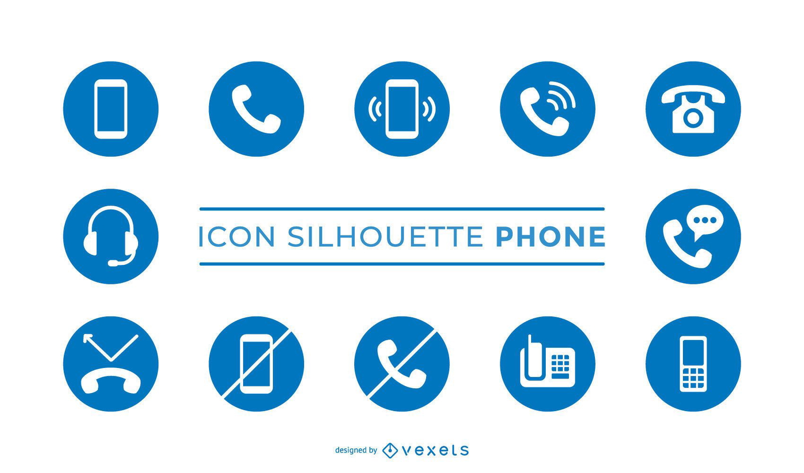 Phone Silhouette Icon Pack