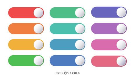Colorful Round Switch Button Set Colorful Round Switch Button Set