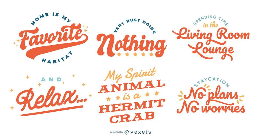 Stay Home Lettering Pack Stay Home Lettering Pack