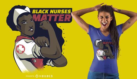 Design de camisetas para Black Nurses Matter