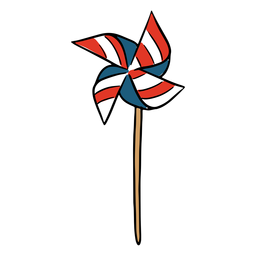 Amerikanisches Windrad PNG-Design