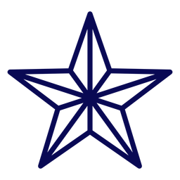 Curso de estrela americana Desenho PNG