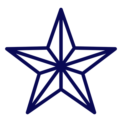 Amerikanischer Sternschlag PNG-Design