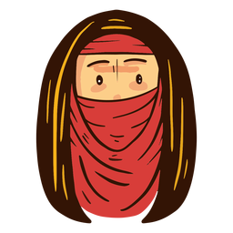 Arab woman hijab head Transparent PNG
