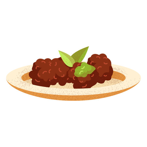 Ilustra??o de comida ?rabe falafel Desenho PNG