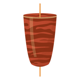 Ilustración de kofta de comida árabe Diseño PNG