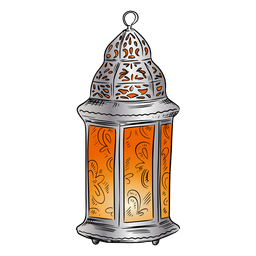 Ilustração de lanterna árabe Desenho PNG