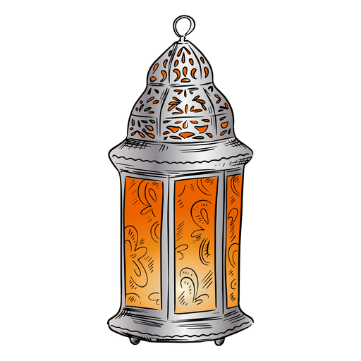 Ilustración de linterna árabe Diseño PNG