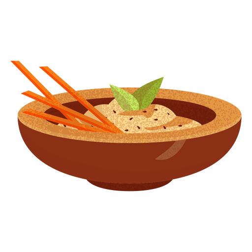 Baba ganoush arabic food illustration - Transparent PNG & SVG vector file