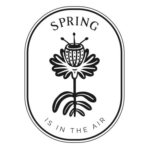 A primavera do emblema está no ar Desenho PNG