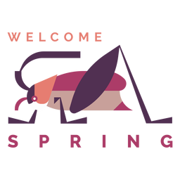 Badge welcome spring PNG Design