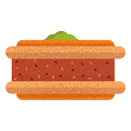 Ilustración de comida árabe baklava Diseño PNG