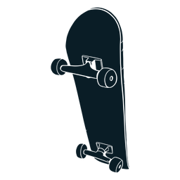 Schwarzes Skateboard PNG-Design
