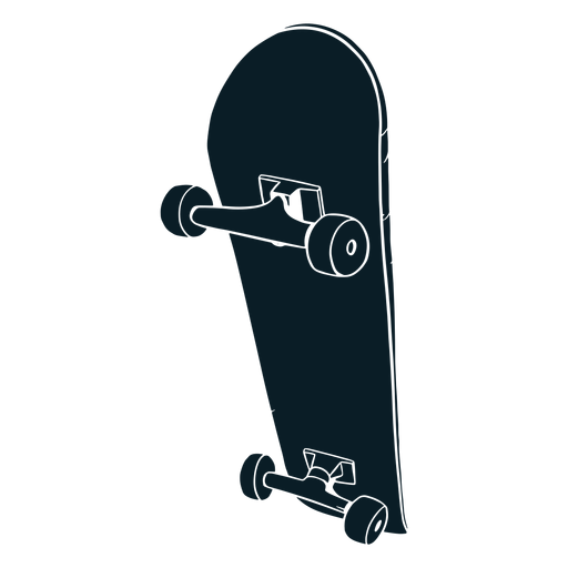 Schwarzes Skateboard PNG-Design