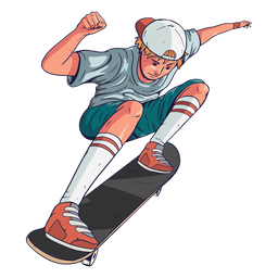 Boy Skater Charakter PNG-Design