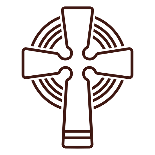 Celtic cross PNG Design