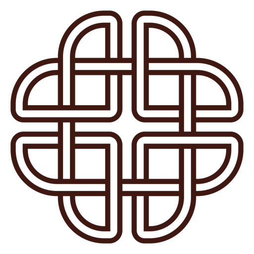 Celtic dara knot stroke PNG Design