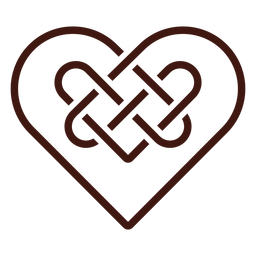 Celtic heart knot PNG Design