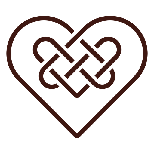 Celtic heart knot PNG Design