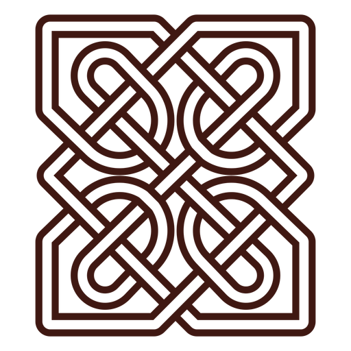 Celtic knot stroke PNG Design