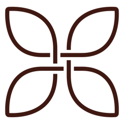 Celtic quaternary knot PNG Design