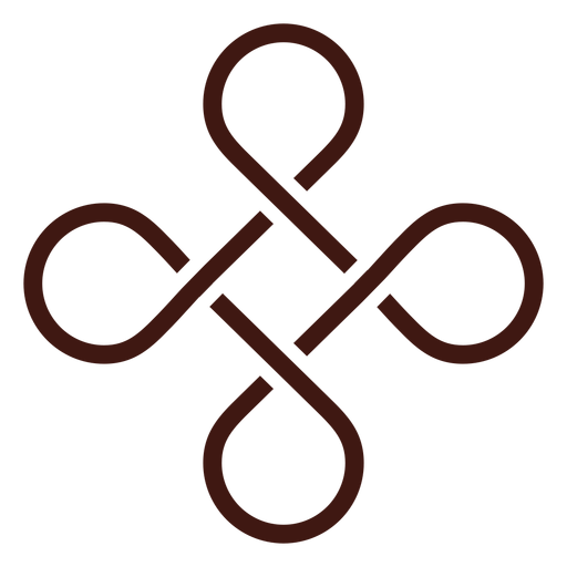 Nudo de escudo celta Diseño PNG