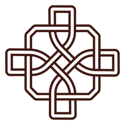 Trazo de símbolo celta Diseño PNG