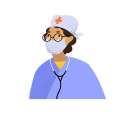 Coronavirus Arzt Charakter PNG-Design