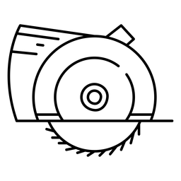 Electric saw stroke PNG Design
