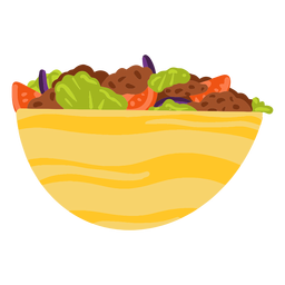 Ilustração de comida árabe falafel kebab Desenho PNG