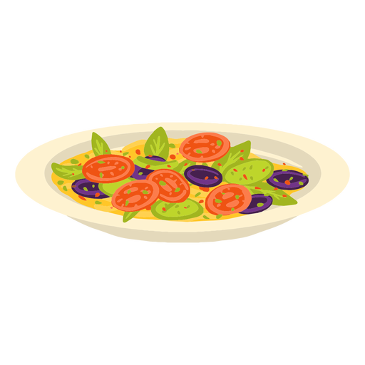 Fattoush salad arabic food illustration